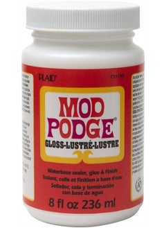 Mod Podge CS11201 Waterbase Sealer, Glue and Finish, 8 oz, Gloss  - Image 1