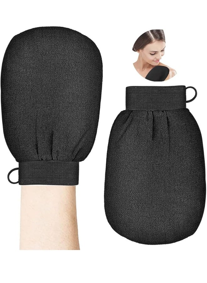 ليفة  لتقشير الجسم العميق- قفاز إزالة طبقات الجلد الميت وعلاج "كيراتوز بيلاريس" وظاهرة "رجل الفراولة" - مصنوعة من قماش الفيسكوز الخام لسنفرة الجسم بدون تهيج - ليفة حمام مغربي لتجديد خلايا البشرة والحصول على ملمس حريري ناعم من أول استخدم - لون عشوائي - Image 1