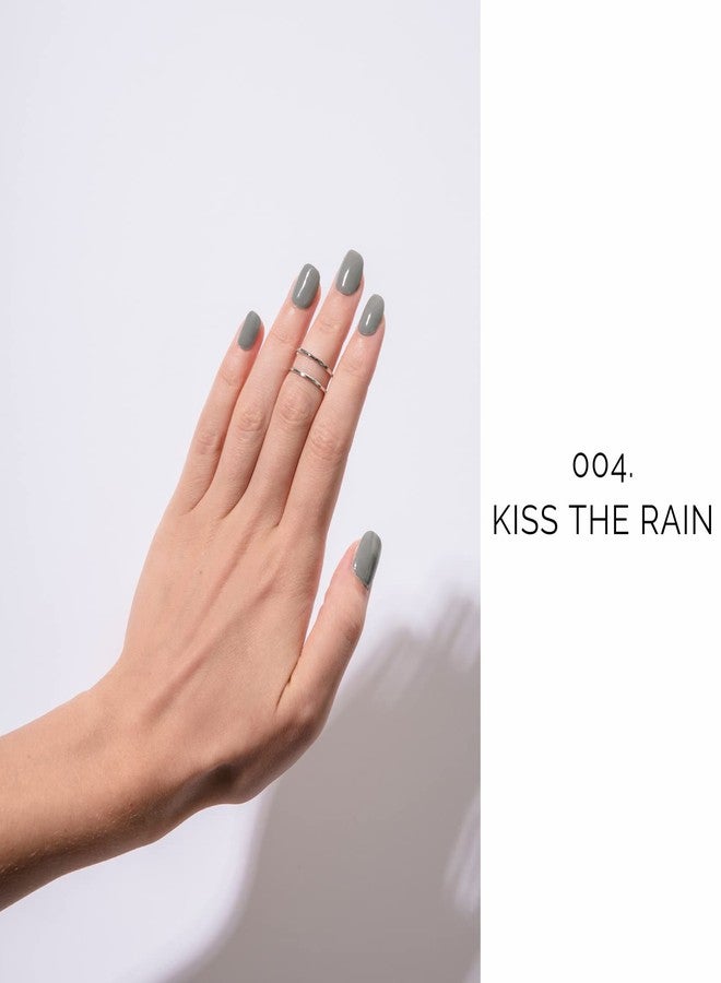 NAILOG Semi Cured Gel Nail Strips (20 Extra Long Stickers/Wraps) | Glossy & Long Lasting Soft Gel Finishing | Kiss The Rain - Image 2
