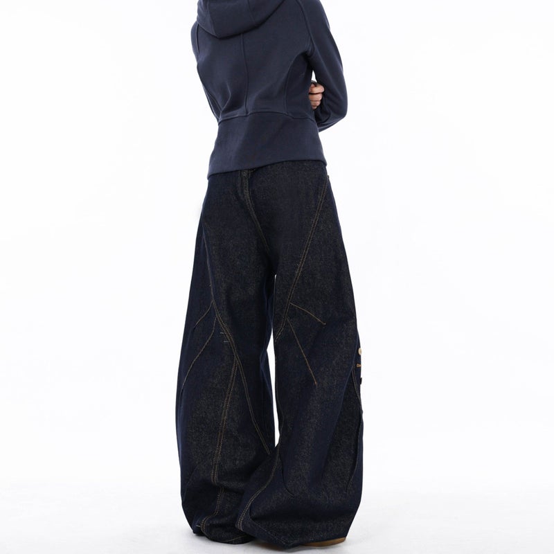 Vintage Classic European-American Design Daily Commute Jeans  Size_S - Image 3