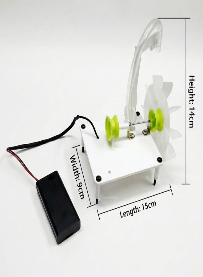 ESPtronics DIY Water Wheel Turbine Physics Science Project Working Model for School Kids and Students Exhibition Experiment Development Skills Educational STEM Learning Activity Kit for Practice - Image 2