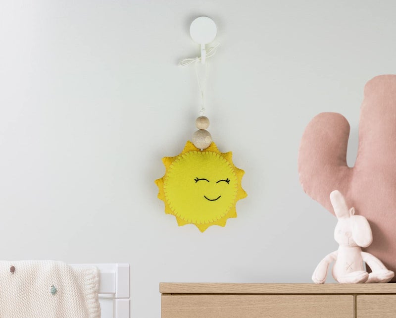 AGD Handmade Sun Hanging Ornaments, Nature Themed Nursery Decor, Baby Nursery Room Wall Decoration Items, Solar System Space Birthday Return Gifts, Cot Crib Decor, New Baby Gifts - Image 1