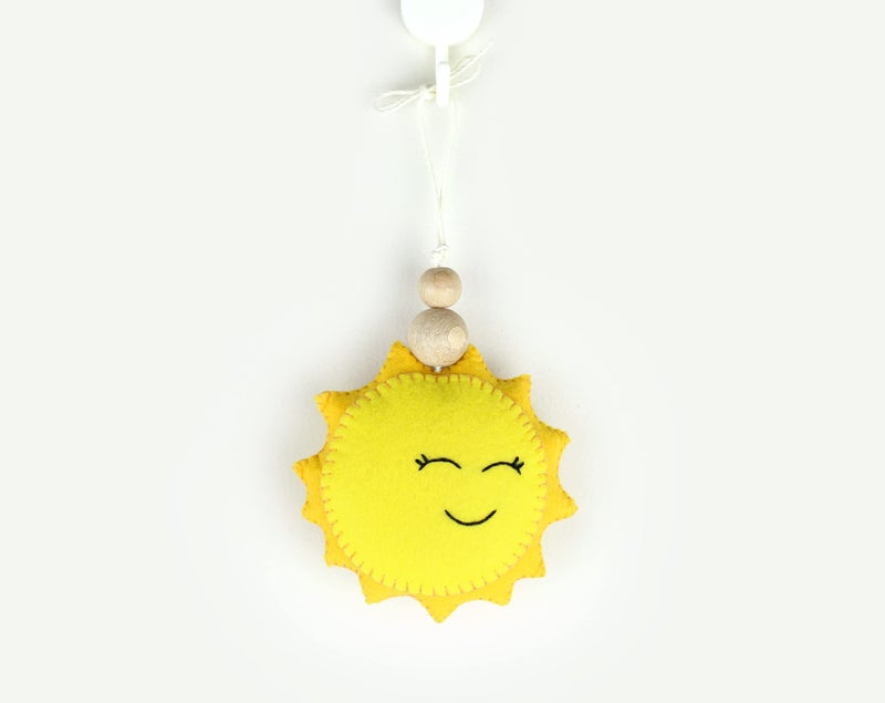 AGD Handmade Sun Hanging Ornaments, Nature Themed Nursery Decor, Baby Nursery Room Wall Decoration Items, Solar System Space Birthday Return Gifts, Cot Crib Decor, New Baby Gifts - Image 4