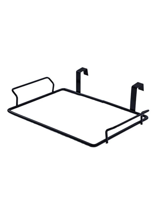 Black Iron Kitchen Garbage Bag Holder Hook Large Diameter Durable Easy Install Cabinet Door - Image 4