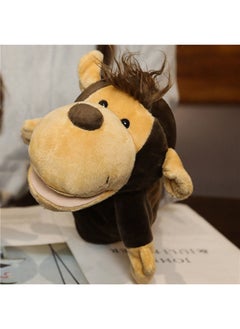 Parent-child Game Gloves Can Perform Movable Doll Mouth Plush Toy Doll Small Theater Animal Hand Puppet-Color:Mouth Monkey