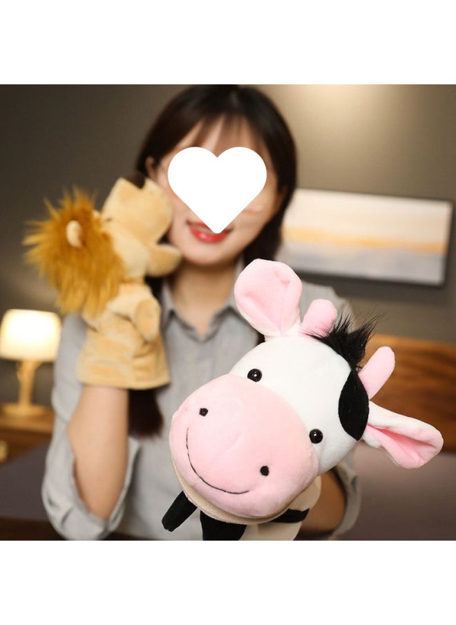 null - Parent-child Game Gloves Can Perform Movable Doll Mouth Plush Toy Doll Small Theater Animal Hand Puppet-Color:Mouth Monkey - Image 1