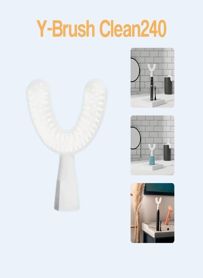 Y-Brush New Clean240 Brush Head (Replacement) - Adult 12+ (Brush Head for Ultra, Essential, DuoBrush - White) Y-Shaped Brush - Flexible - to Be Replaced Every 4 Months - Image 2