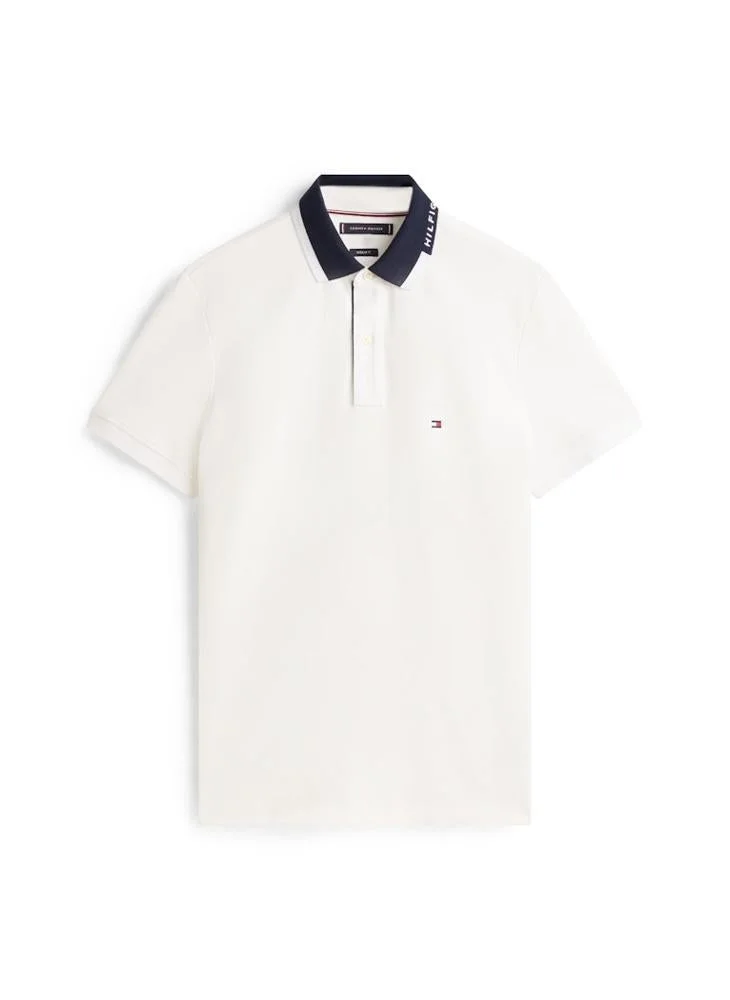 TOMMY HILFIGER  Pique Grafic Collar Polo for Men | Best Price UAE