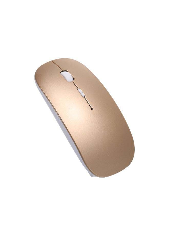 NIBEMINENT Bluetooth Wireless Optical Mouse Gold  - Image 2