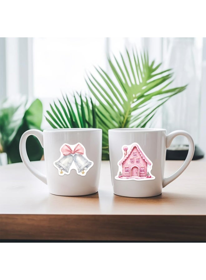 أوليس فيرس  ملصقات كريسماس، 100 قطعة | تصميمات كرتونية جميلة للعيد لتزيين مضاد للماء - خصّص الهواتف والأجهزة المحمولة وزجاجات المياه والبطاقات والأمتعة - هدية مناسبة للأطفال والكبار - Image 5