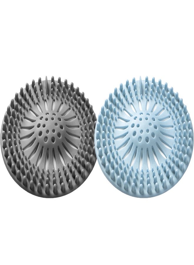 Trifecta Hair Catcher Shower Drain Cover Hair Stopper Drain Protector Reusable Silicone Sink Strainer Hair Catcher Durable Stopper(Set of 2) - Image 1