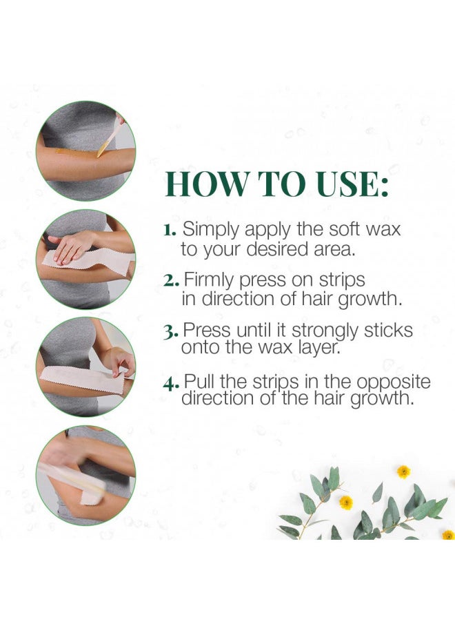 Clean + Easy Clean + Easy Muslin Waxing Strips Large Leg 100 Count  - Image 5