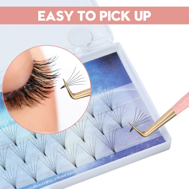 Ms.Queen 90 Degree Lash Tweezers for Eyelash Extensions, Precision Fiber Tip Grip Mega Volume Lash Tweezers - Image 5