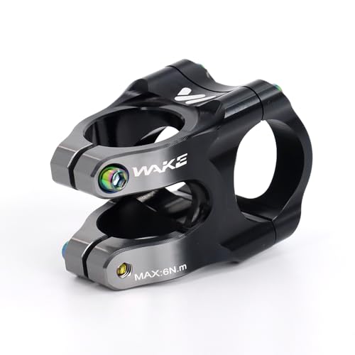 CYSKY 31.8 Stem 35mm 0 Degree MTB Short Stem Mountain Bike Stem Handlebar Riser 1-1/8 for Most Bicycle, Road Bike, MTB, Downhill, BMX, Cycling (Black & Titanium) - Image 1