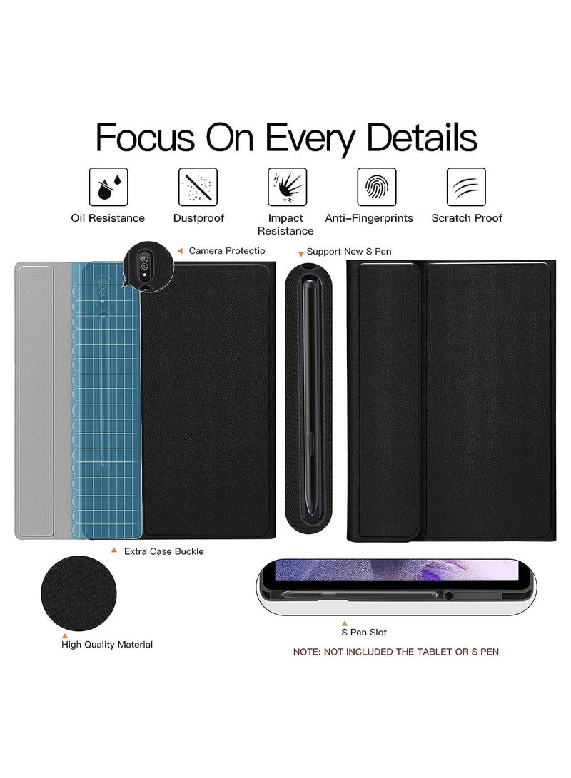 MUNTAQI Keyboard Case for Samsung-Galaxy-Tab S8+ S7 FE S7+ 12.4" - Case with Wireless Detachable Keyboard Tablet Cover for Galaxy Tab S8+ SM-X800/X806 2022 S7 FE SM-T730/T738 2021 S7+ 2020 - Image 4