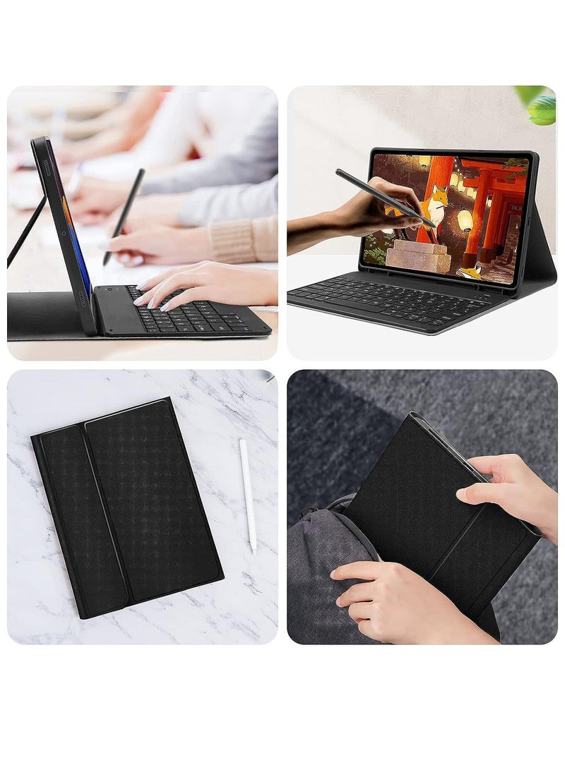 MUNTAQI Keyboard Case for Samsung-Galaxy-Tab S8+ S7 FE S7+ 12.4" - Case with Wireless Detachable Keyboard Tablet Cover for Galaxy Tab S8+ SM-X800/X806 2022 S7 FE SM-T730/T738 2021 S7+ 2020 - Image 5