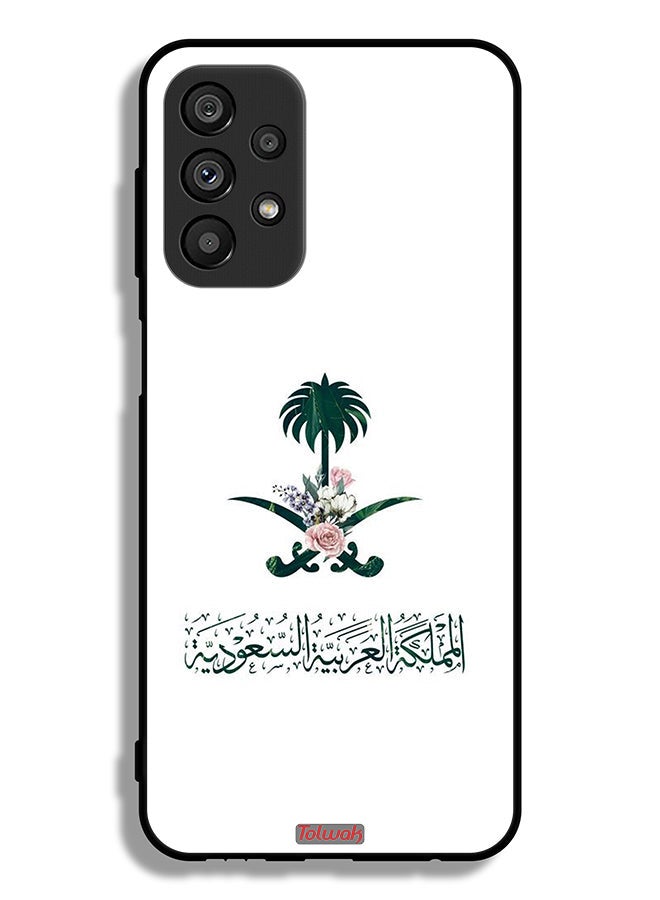 Tolwak Samsung Galaxy A23 5G Protective Case Cover Kingdom Of Saudi Arabia Sign Of Flowers - Image 1