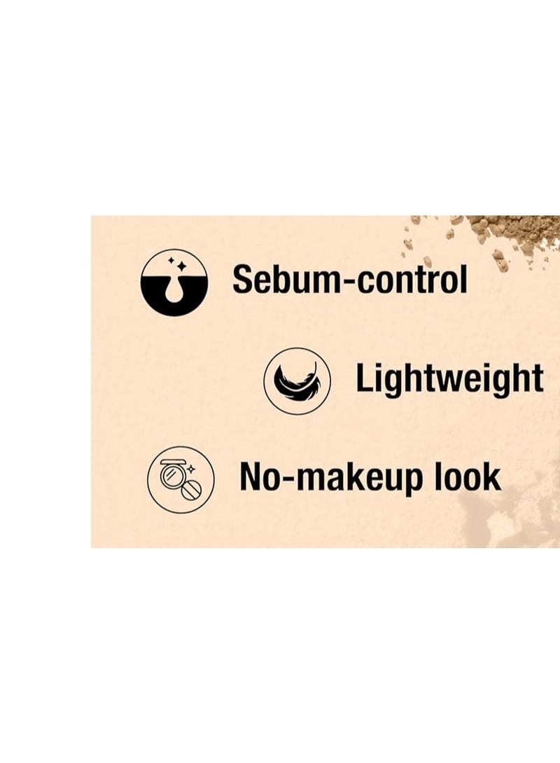 DAZLLER Loose face Powder, For Setting Makeup, Featherlight Sheer Finish, Oil-Control, Added Sunscreen For All Skin Types, 30G-Coffee - Image 2