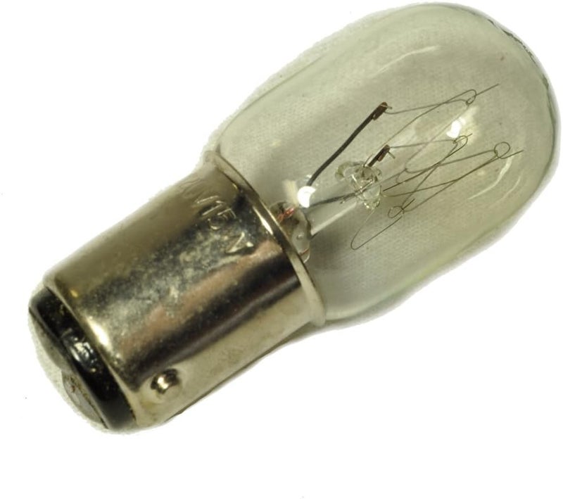 Kenmore Generic Compatible withReplacement for Light Bulb Kenmore short glass light bulb 15W bayonet base push in  twist 2 posts on bottom of bulb