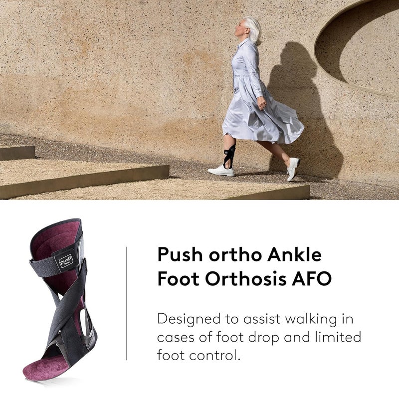 PUSH دعامة القدم الساقطة PUSH AFO تساعد في رفع الأحذية دعامة القدم الساقطة لدعم مفصل الكاحل إصابة الأعصاب تخفيف الضغط دعامة القدم والكاحل الحجم الأيسر 3 - Image 2