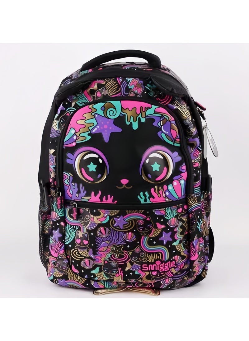 Smiggle Smiggle Girls Cartoon Print Student Schoolbag Primary and Secondary School Children's Backpack Outdoor Leisure Bag Backpack 42*30CM 