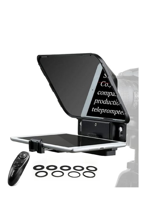 ملقن النصوص Desview T3 Teleprompter للهواتف الذكية / الكمبيوتر اللوحي / كاميرا DSLR مع جهاز التحكم عن بعد يدعم عدسة بزاوية واسعة للفيديو المباشر