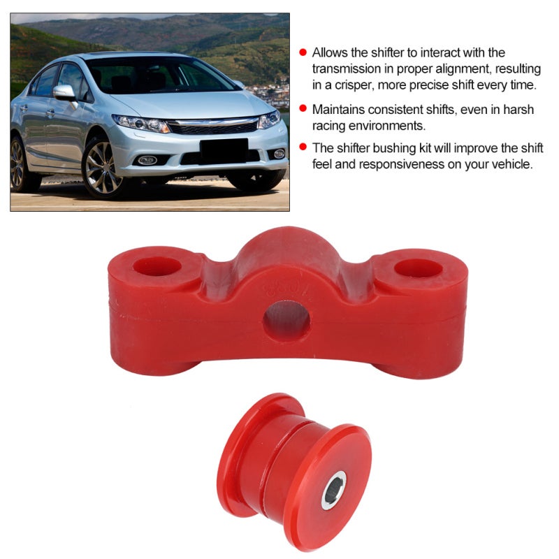 Transmission Shifter Stabilizer Bushing Set ABS & Aluminum Alloy Material Wear-Resistant Transmission Shifter Alignment - Crisper Precise Shift Responsive Shifter Bushing for Civic 1992-2000 Racing En - Image 5