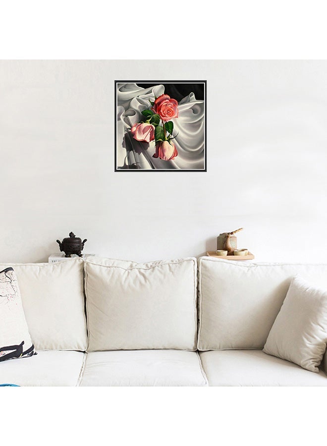 5D DIY Round Diamond Painting Multicolour 30X30X30cm - Image 2