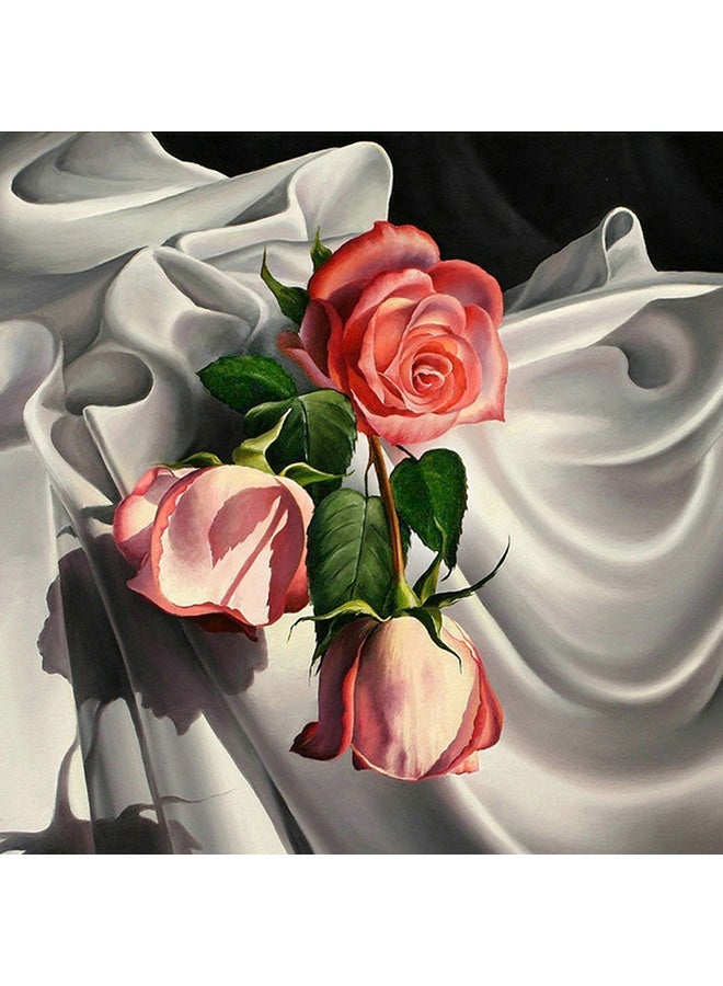 5D DIY Round Diamond Painting Multicolour 30X30X30cm - Image 4