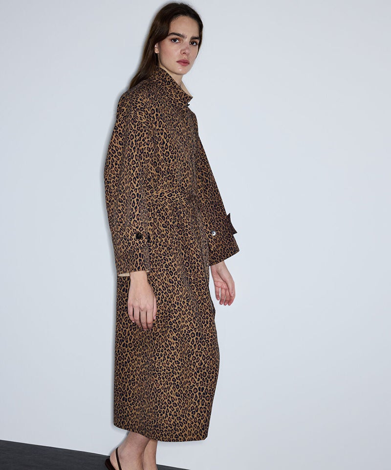 Ipekyol Leopard Print Technical Trench Coat - Image 3