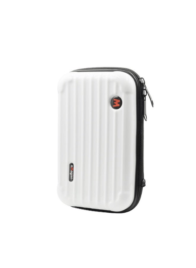 aMagisn حقيبة تخزين صغيرة لـ Insta360 GO3 / GO3S – غلاف صلب مقاوم للصدمات، بطانة قابلة للإزالة، مقاومة للماء، مناسبة لـ GoPro وX3 وONE RS، بحمل باليد أو الكتف（أبيض） - Image 1