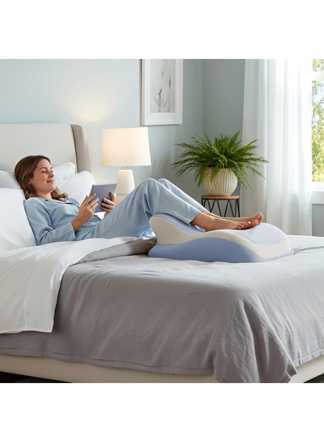 كيلا وسادة قراءة للسرير - وسادة مريحة متعددة الوظائف من الإسفنج المرن لراحة الساقين، وسادة إسفينية للسرير للنوم، الأريكة، التلفزيون، الكرسي، الأريكة، الأرضية، المكتب، الصالة، السفر، التأمل، الدراسة، العمل - Image 5