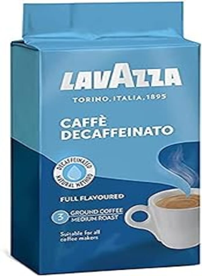 Lavazza قهوة لافاتزا منزوعة الكافيين محمصة متوسطة 250 جرام