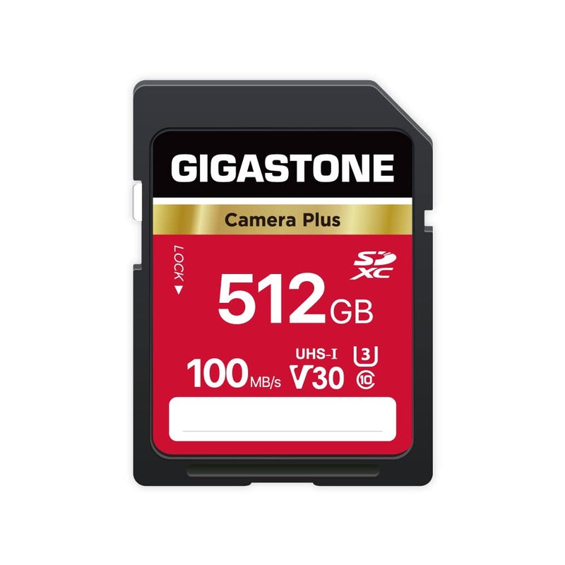 GIGASTONE 512GB SD Card Camera Plus UHSI V30 U3 SDXC Memory Card High Speed UHD Video Compatible with Kodak Olympus Digital Camera with 1 Mini case - Image 2