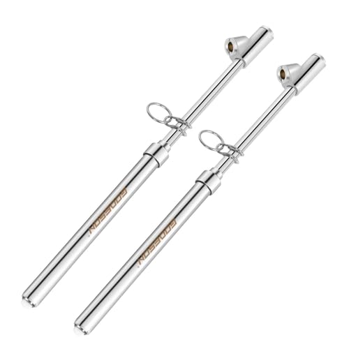 GODESON Dual Head Tire Pressure Gauge,Heavy Duty Tire Pressure Gauge Range 10-150PSI; 1-10Bar,Dual Head Truck Air Pressure Gauge (Pack of 2) - Image 1