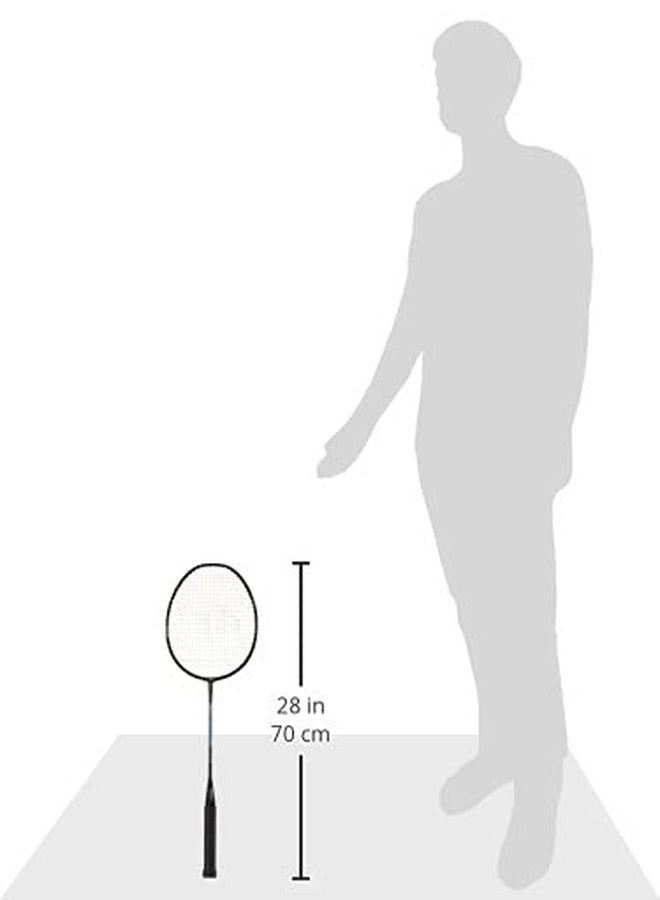 ترايامف مضرب تنس الريشة خفيف الوزن من مادة الجرافيت المركبة من تريومف سونيك مع حقيبة تنس الريشة ذات حجرتين من نوع تيتان-6R باللونين الأزرق السماوي والليموني - Image 4