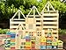 penepico Premium 300 Pcs Rainbow Wooden Building Blocks for Kids Ages 312Colorful Pine STEM Construction Toy Vibrant OpenEnded Creative Building Blocks Set Educational Sorting Patterning Gift 465 in - Image 2