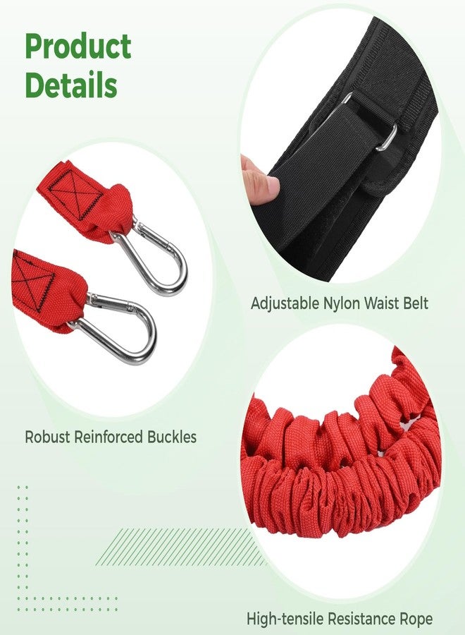 COSYOO Speed Training Equipment Set, Resistance Bungee Band Multi Sport Exercise Set With Resistance Bungee Band, Waist Belt, Training Cones, and Fixing Band, Improving Speed, Stamina and Strength (A) - Image 3