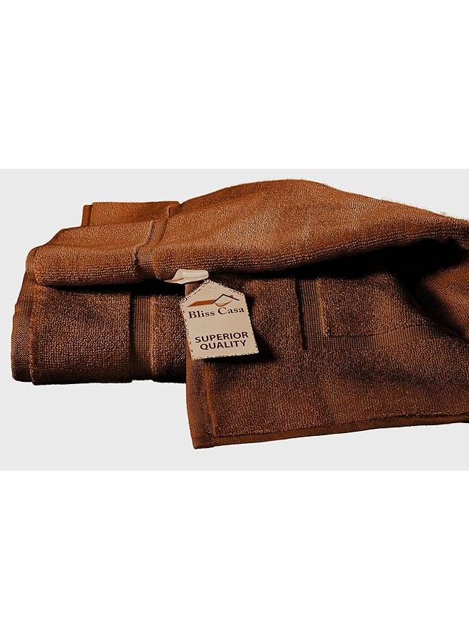 بليس كاسا سجادات حمام 1000 جرام لكل متر مربع، سجادات أرضية فائقة النعومة وذات قدرة امتصاص إضافية لمظهر أنيق، لون بني - Image 3