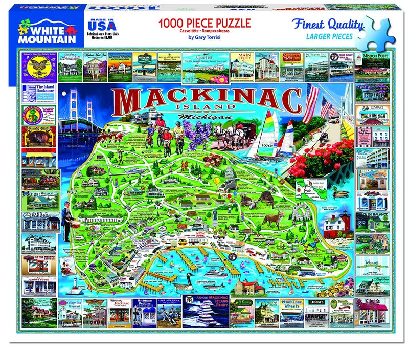 White Mountain Puzzles Mackinac Island - 1000 Piece Jigsaw Puzzle - Image 2