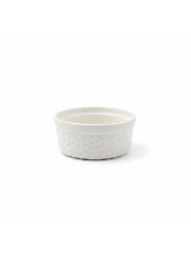 AKDC Ceramic Bowl Set of 8 | 3.5oz Ramekin | Diamond Quilted Texture | Condiment & Dessert Bowls - Image 1