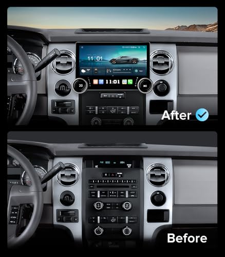 AINAVITO 11.5 Inch Dual Knobs 4+64G Radio for Ford F150 2009-2014 | Wireless CarPlay Android Auto QLED Touch Screen Car Stereo | AM/FM Tuners |Steering Wheel Control - Image 2