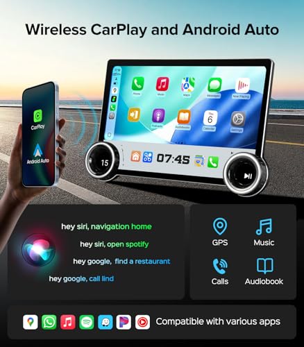 AINAVITO 11.5 Inch Dual Knobs 4+64G Radio for Ford F150 2009-2014 | Wireless CarPlay Android Auto QLED Touch Screen Car Stereo | AM/FM Tuners |Steering Wheel Control - Image 4