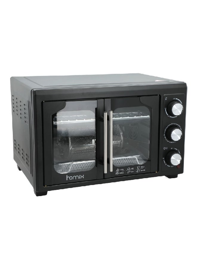homix 3-in-1 1700W Double Door Electric Oven Black 25 L TY-A255BCLG - Image 3