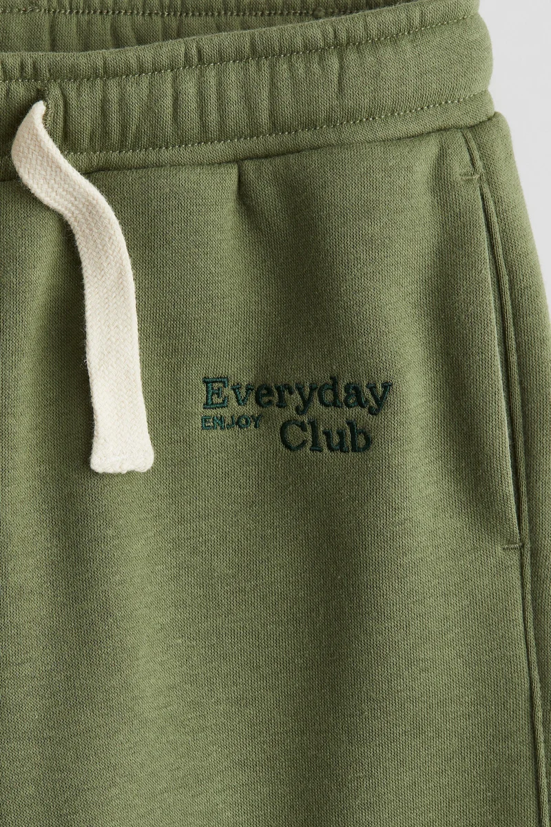 H&M Embroidery-detail joggers