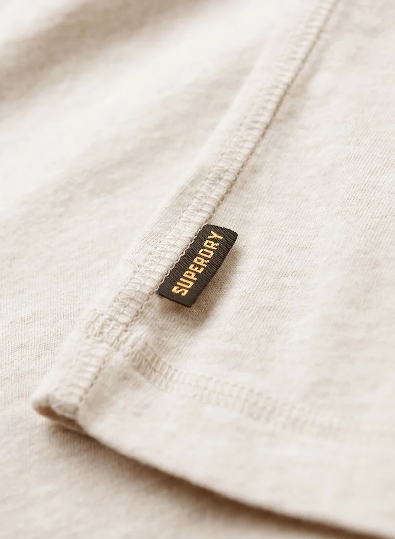 سوبر دراي Logo Embroidered Henley T-Shirt