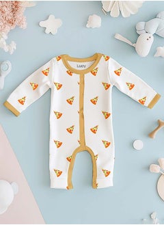 LUAY 100% Cotton Full Sleeves Pizza Printed Baby Romper,Bodysuit Jumpsuit for Baby Girls & Baby Boy 18-24 M  - Image 4