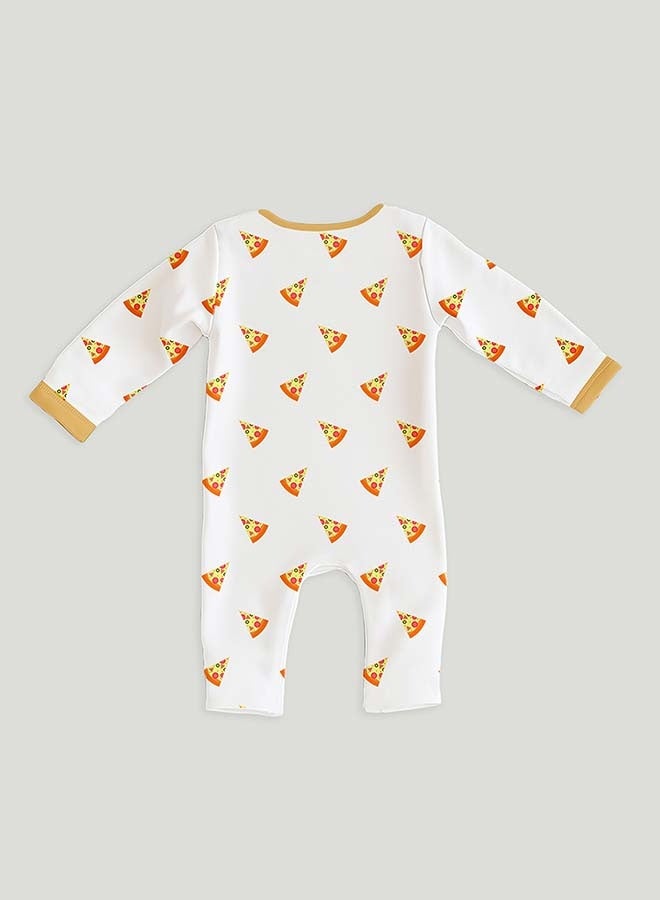 LUAY 100% Cotton Full Sleeves Pizza Printed Baby Romper,Bodysuit Jumpsuit for Baby Girls & Baby Boy - Image 3