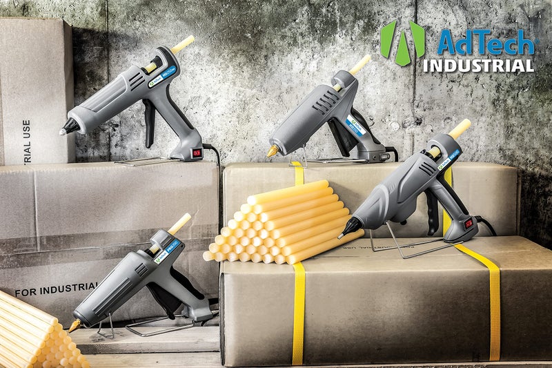AdTech Industrial Strength Full Size High-Output Hot Melt Glue Gun â€“ Professional Grade Hot Glue Gun for Carpentry, Repairs & Remodeling, Grey, 200 watts - 189 - Image 4