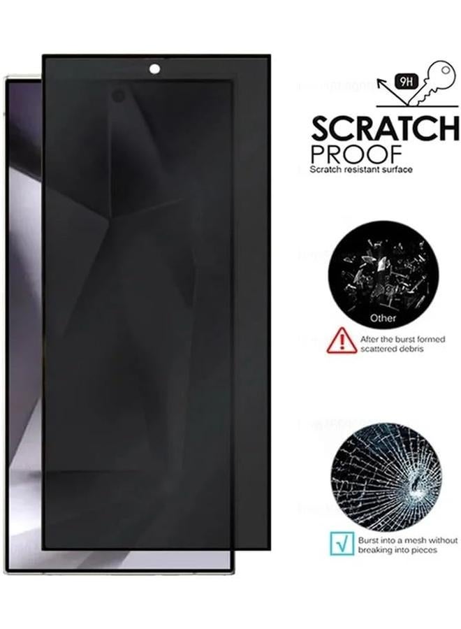 إيروريكس 2 Plus 2 فيلم الخصوصية متوافق مع Samsung Galaxy S24 Ultra واقي شاشة الخصوصية وواقي عدسة الكاميرا مضاد للتجسس 9H زجاج مقوى تغطية كاملة لهاتف S24 Ultra - Image 3